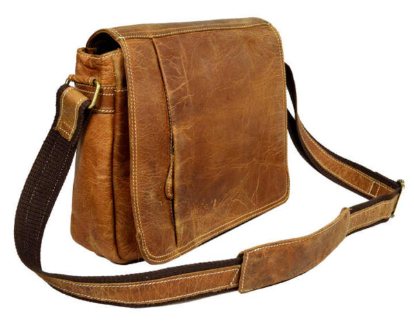 Leather Crossbody Sling Bag - Office & Laptop Messenger Bag